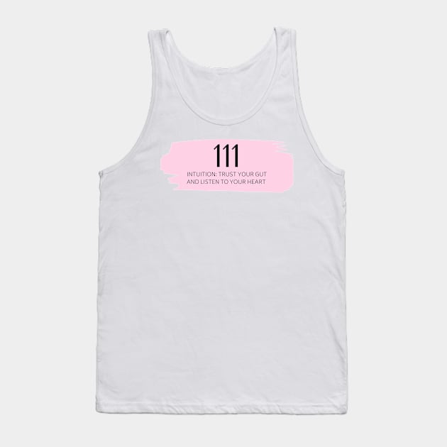 111 Angel Number pink Tank Top by anrockhi